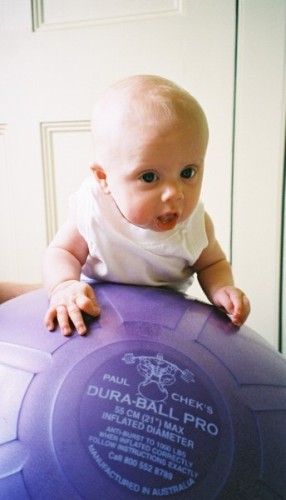 Baby on Dura ball